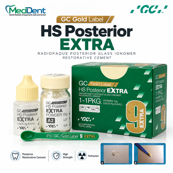 GC Gold Label HS Posterior Extra (Gold Label 9 Extra) – Glass Ionomer Cement 15g Powder