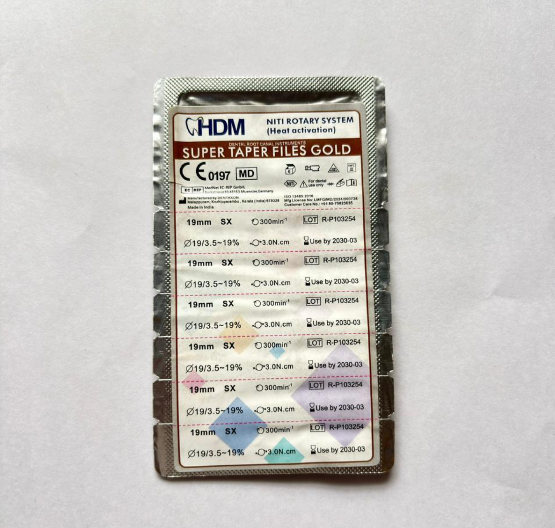 HDM Super Taper Files Gold NiTi Rotary System(Heat Activation) 31mm