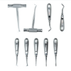 GDC Root Elevator Set Of 9 In Pouch (RESP9)