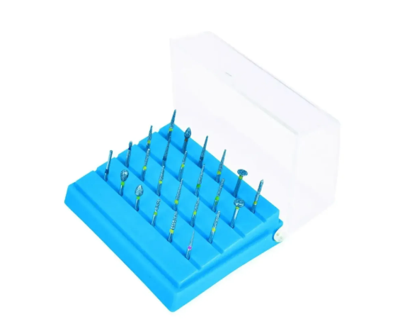 Denmax Bur Box Plastic 24 holes Non- Autoclavable Assorted Colors