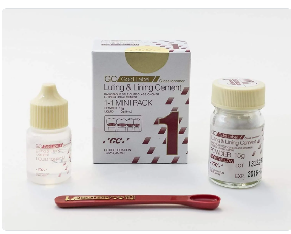 GC Gold Label 1 Luting and Lining Cement Glass Ionomer Mini Pack