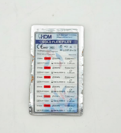 HDM Gold Flexi Files NiTi Rotary System (Heat Activation) 31 mm