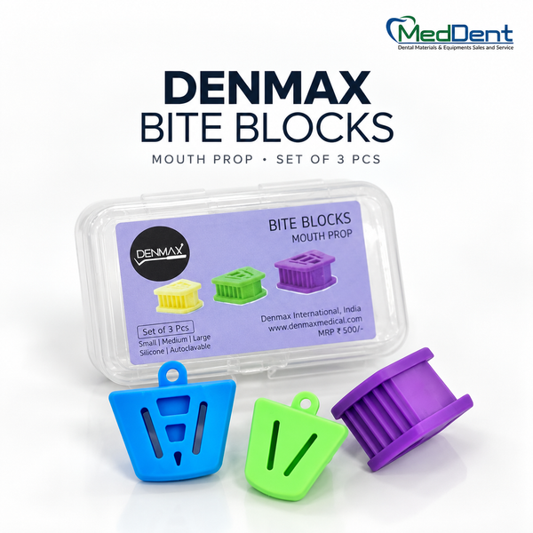 Denmax Bite Blocks Mouth Prop – Set of 3 (Small, Medium, Large)