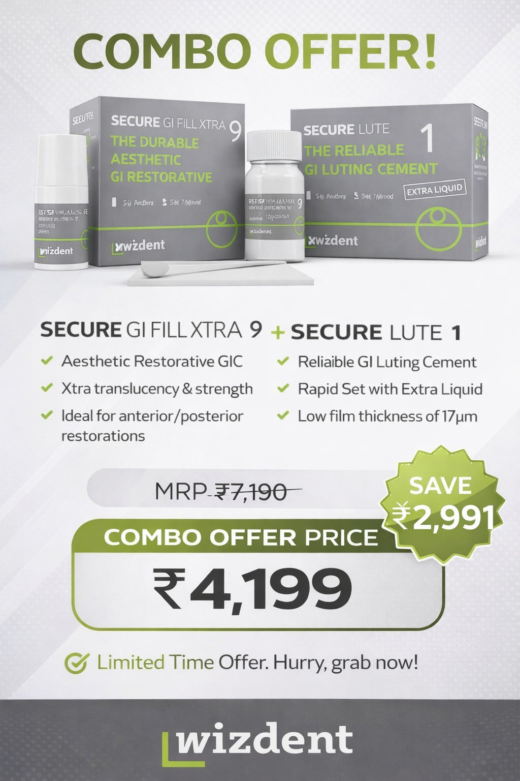 Limited Comobo Offer Sale Secure GI Fill Extra Secure Lute 1